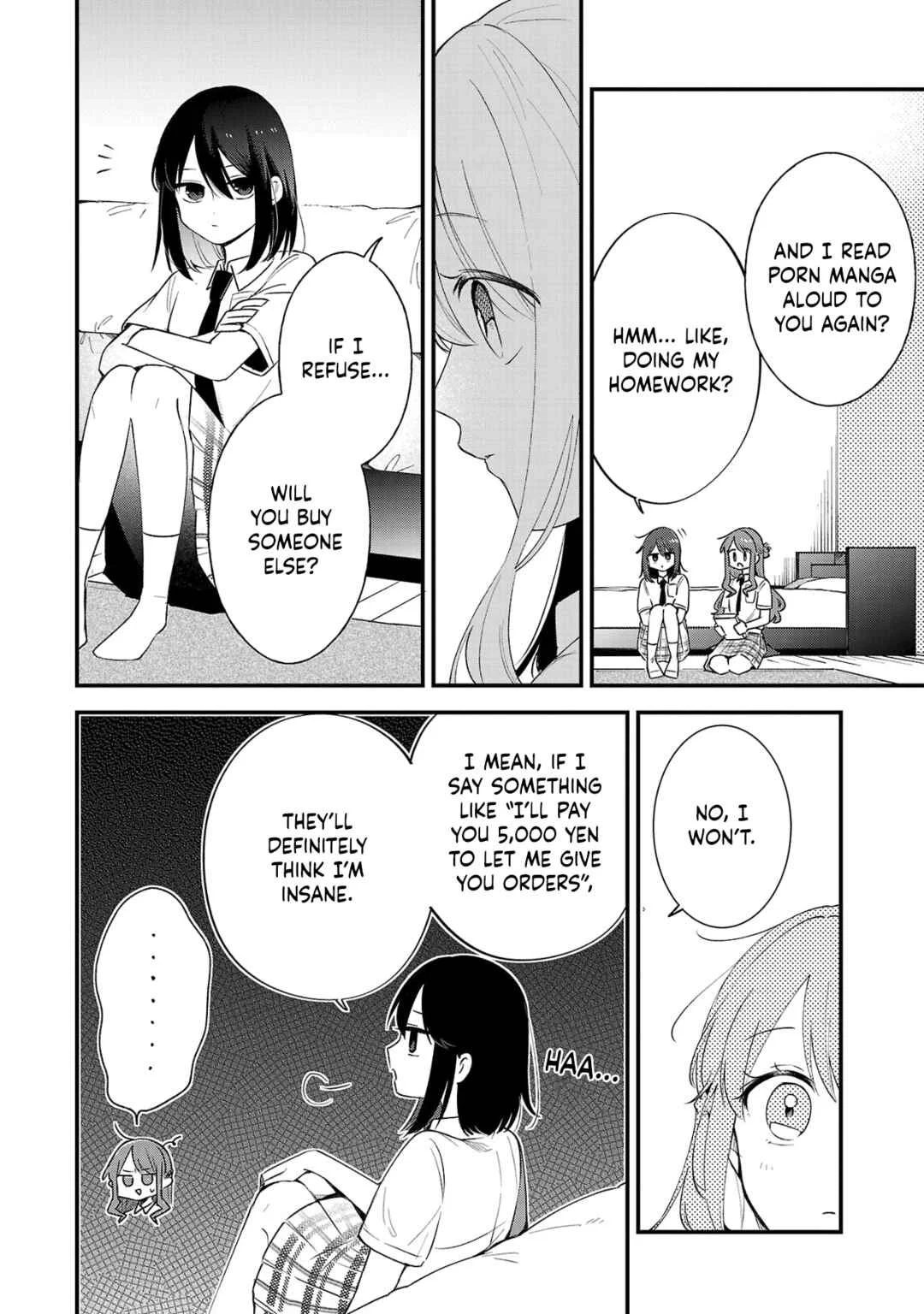 Shuu ni Ichido Classmate wo Kau Hanashi: Futari no Jikan, Iiwake no 5000-en Chapter 3.1: Miyagi Will Give Me 5,000 Yen Again Today (Part 2.1) - Page 12
