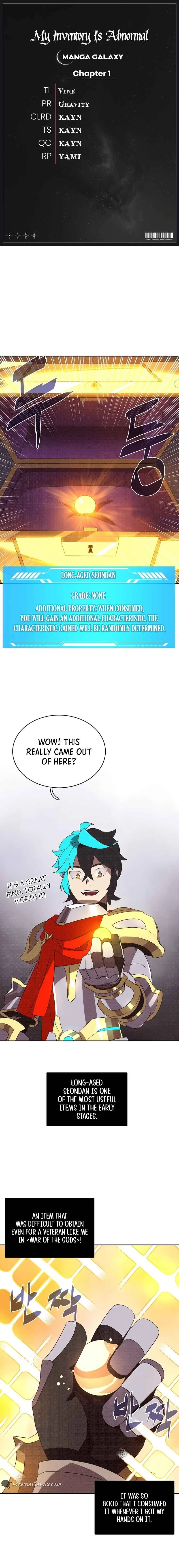Something's Wrong With My Inventory Chapter 5 - Page 1