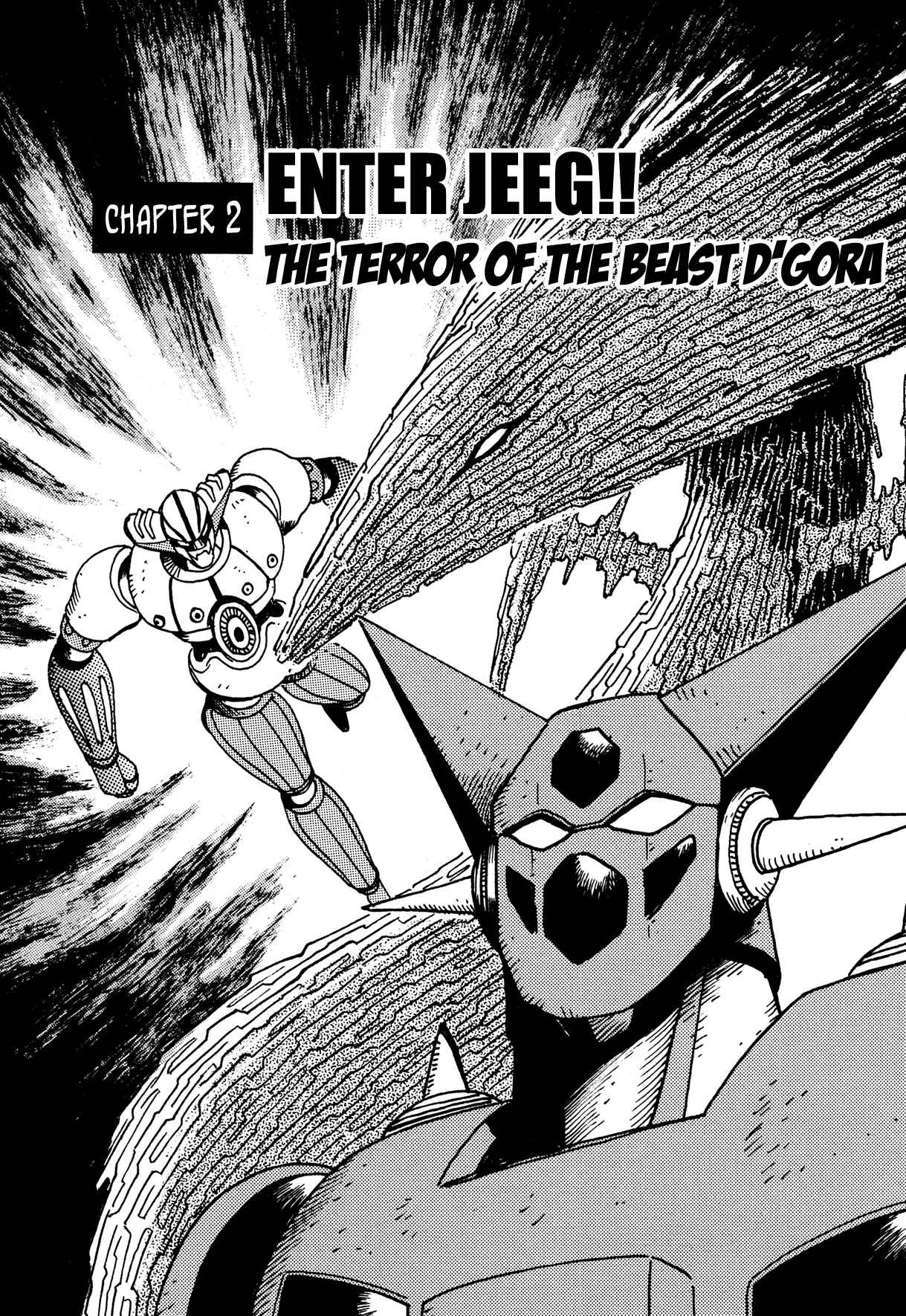 Super Robot Retsuden Chapter 2: Enter Jeeg!! The Terror of the Beast D'Gora - Page 1