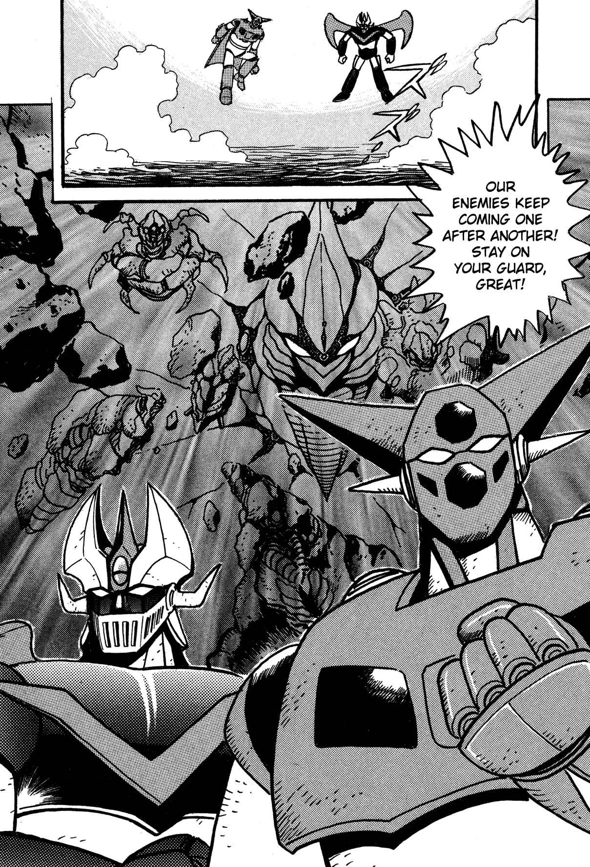 Super Robot Retsuden Chapter 3: Assault of the Meteorite Beast Crabgiron!! Getter In Crisis - Page 20