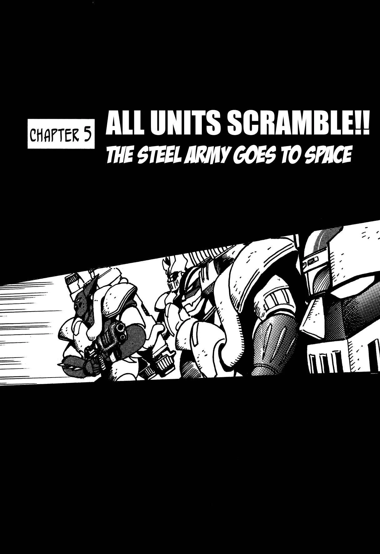 Super Robot Retsuden Chapter 5: All Units Scramble!! The Steel Army Goes to Space - Page 1