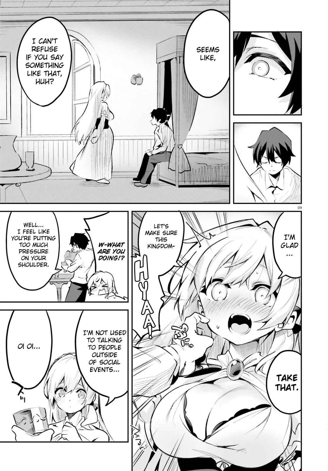 Suuji de Sukuu! Jyakushou Kokka Chapter 3 - Page 9