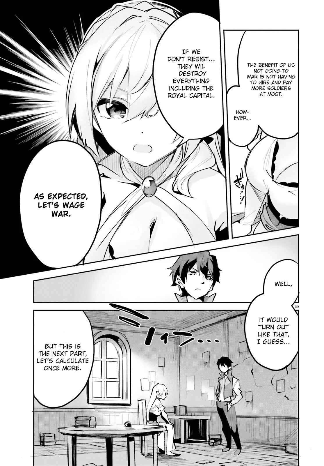 Suuji de Sukuu! Jyakushou Kokka Chapter 4.1 - Page 9