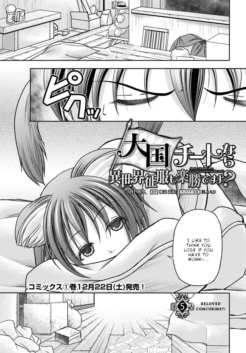 Taikoku Cheat nara Isekai Seifuku mo Rakushou desu yo? Chapter 5: Beloved Concubine - Page 2