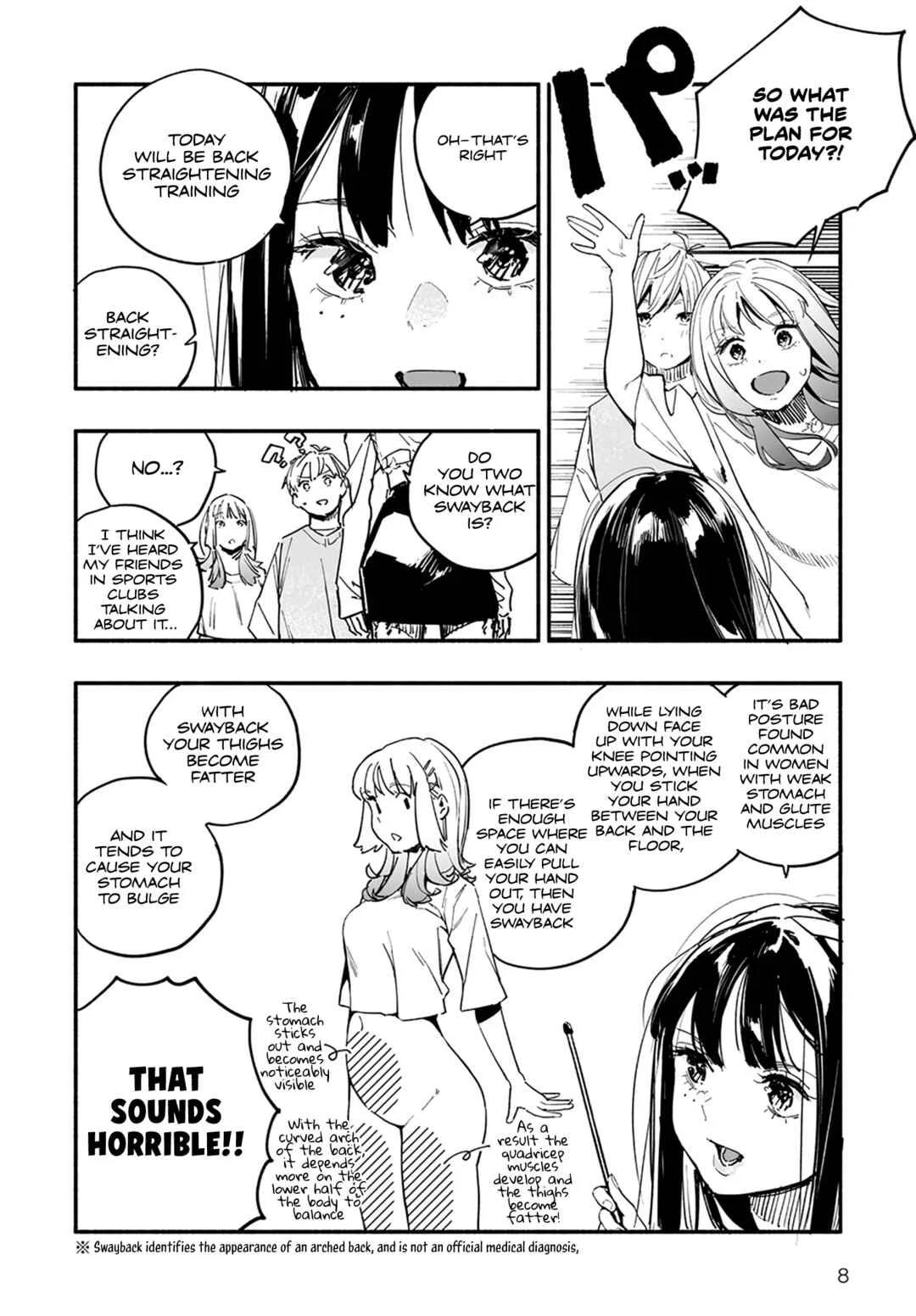 TakuTore! Chapter 3: Back Straight Training - Page 8
