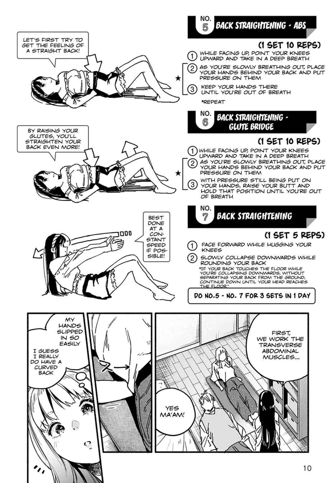 TakuTore! Chapter 3: Back Straight Training - Page 10