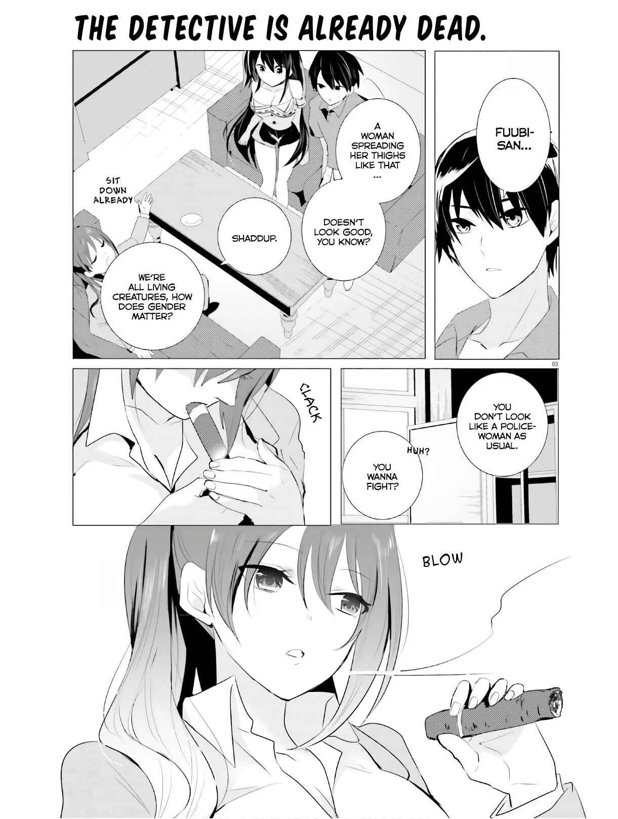 Tantei wa Mou, Shindeiru Chapter 3: I'll blow your head off - Page 3