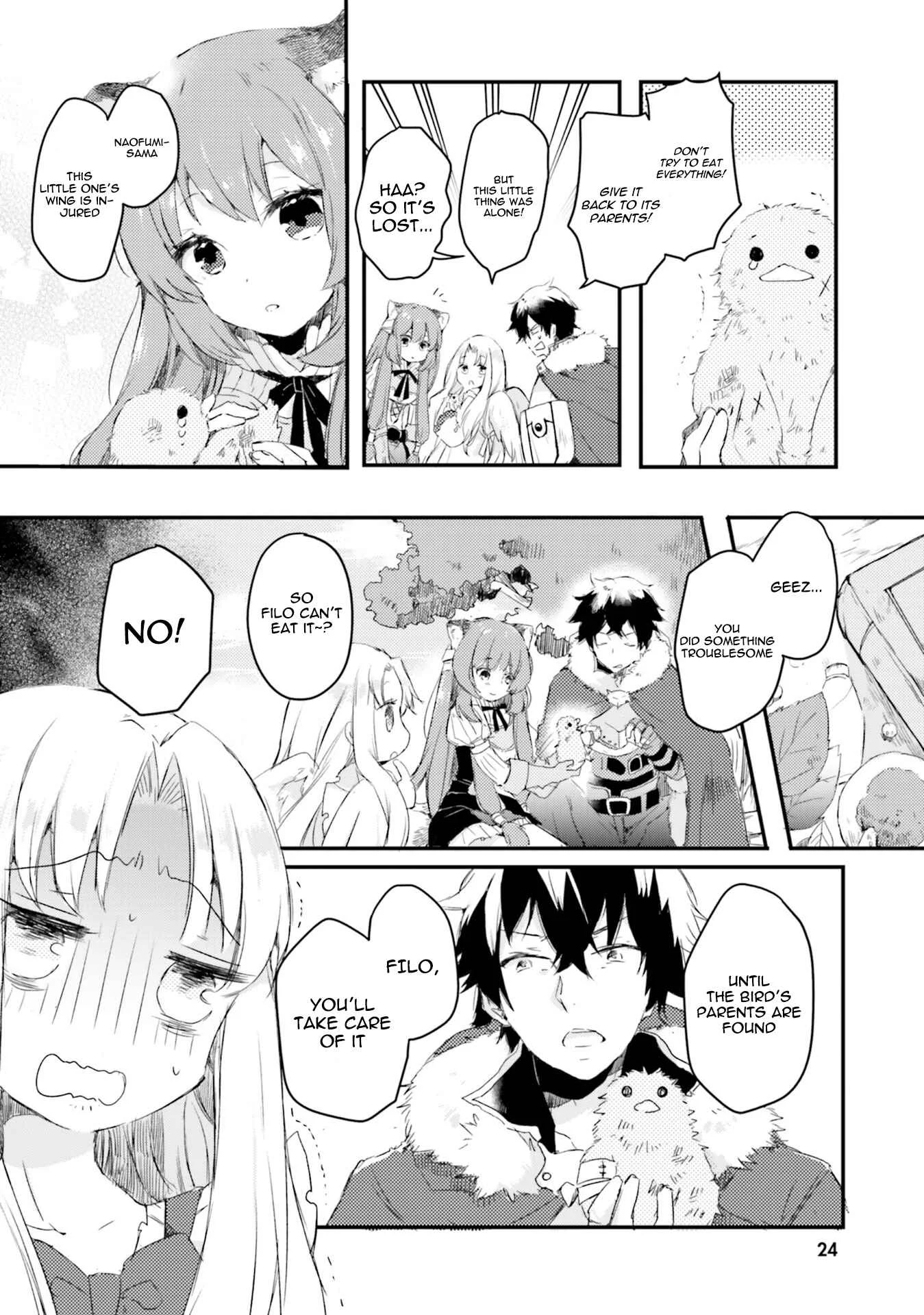 Tate no Yuusha no Nariagari Anthology Chapter 3: Filo and the Small Bird - Page 2