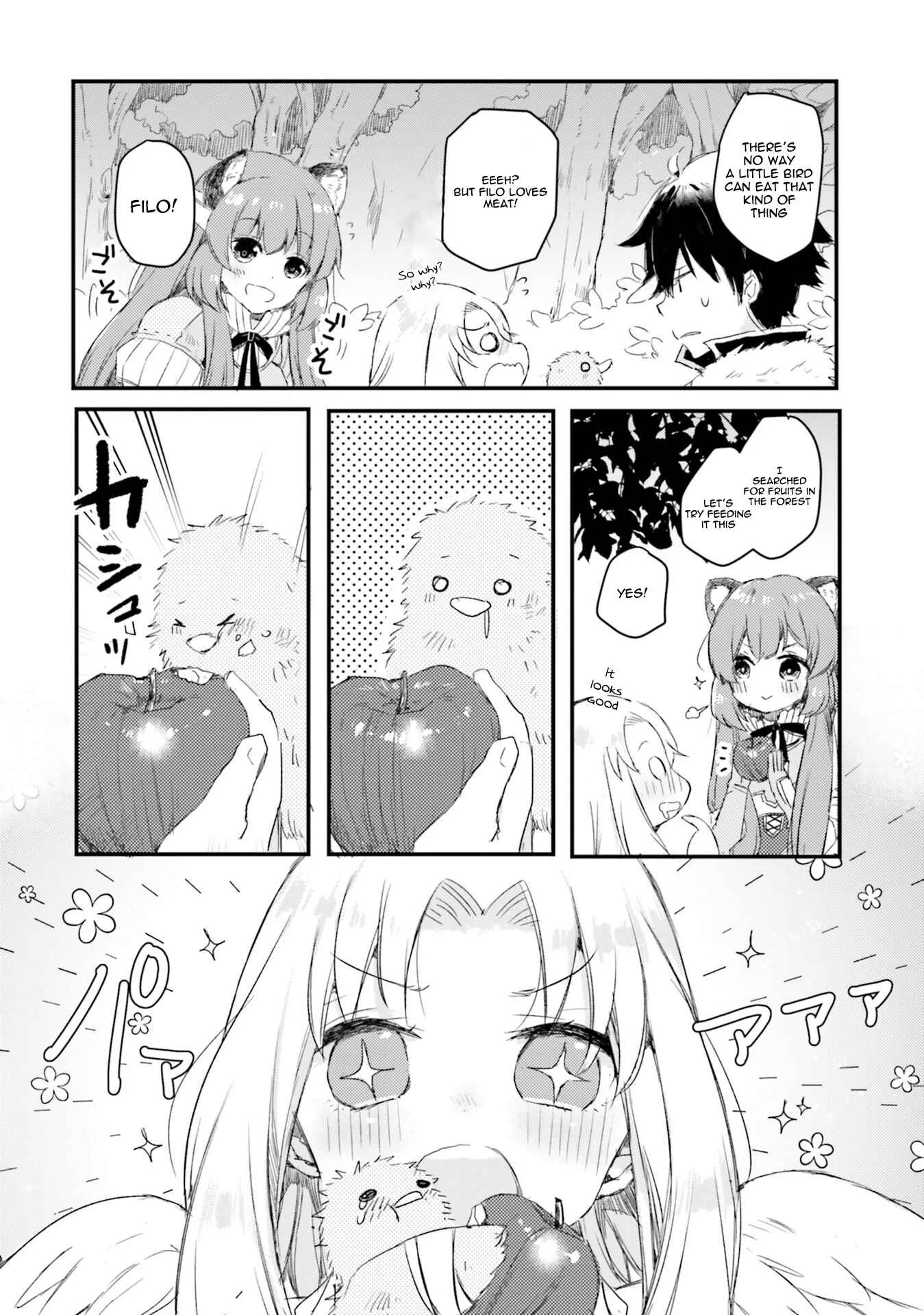 Tate no Yuusha no Nariagari Anthology Chapter 3: Filo and the Small Bird - Page 4