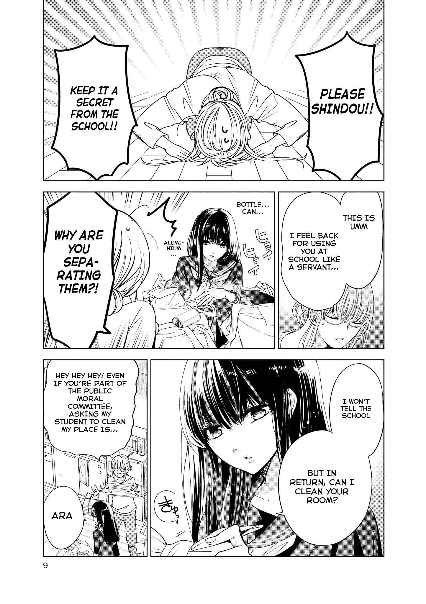 Teacher x Student Yuri Anthology Comic Chapter 1: Black Sailor x Useless Teacher - Page 8
