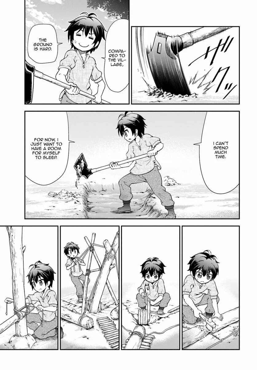 Tenohira Kaitaku Mura de Isekai Kenkokuki ~Fueteku Yome-tachi to Nonbiri Mujintou Life~ Chapter 3: Exile, therefore~~~!? - Page 13