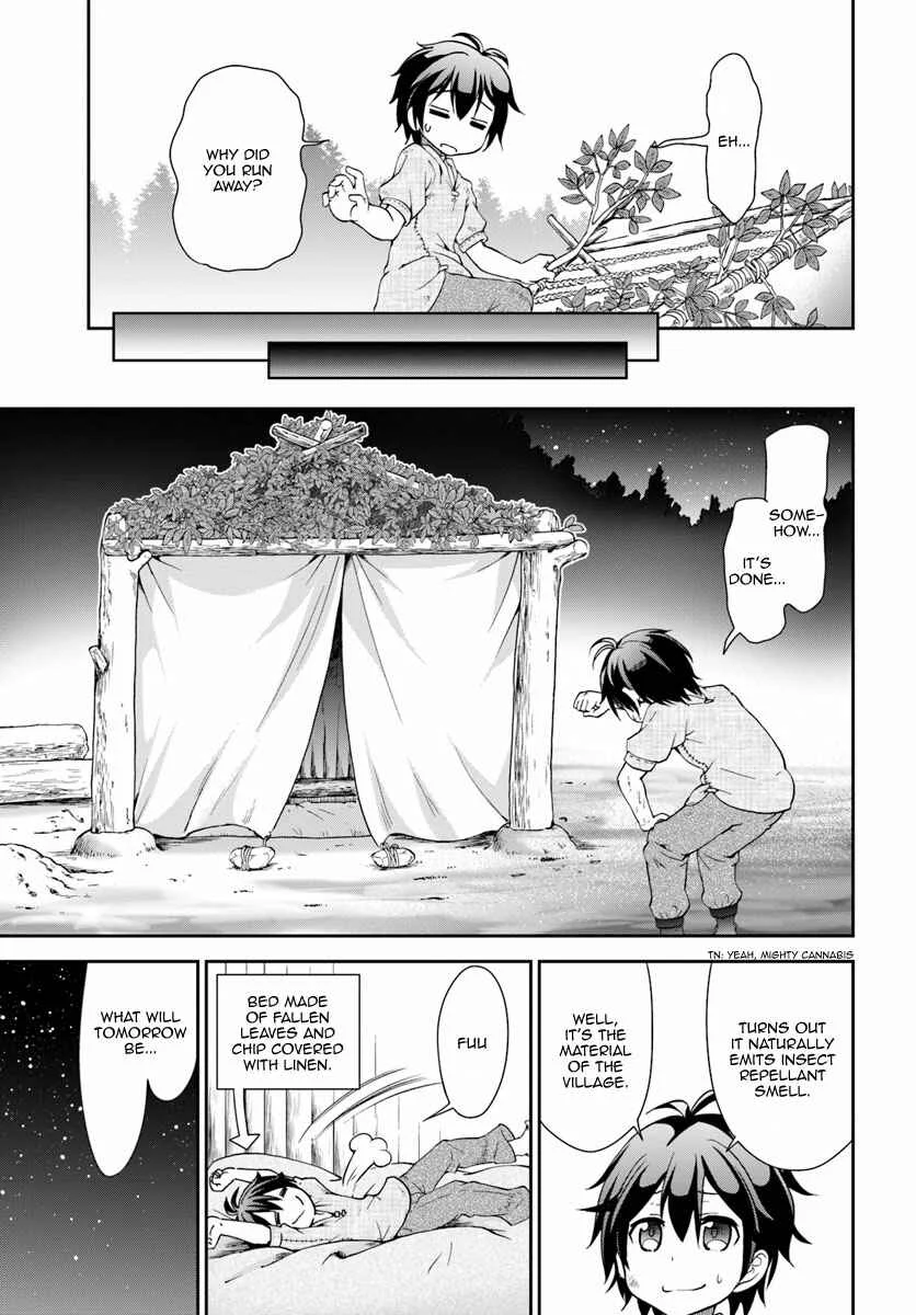 Tenohira Kaitaku Mura de Isekai Kenkokuki ~Fueteku Yome-tachi to Nonbiri Mujintou Life~ Chapter 3: Exile, therefore~~~!? - Page 15