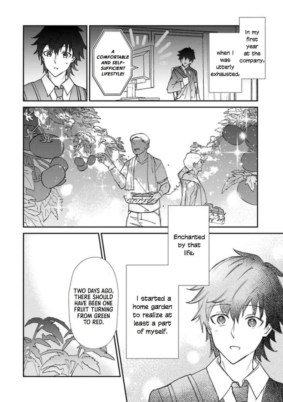 Tensei Shachiku no Cheat Saien: Ban'nou Skill to Benri na Tsukaima Yousei o Kushishitetara, Kidzukeba Tairiku Ichi no Seisan Kyoten ga Dekiteita Chapter 1: Reincarnation Fruit!!! - Page 6
