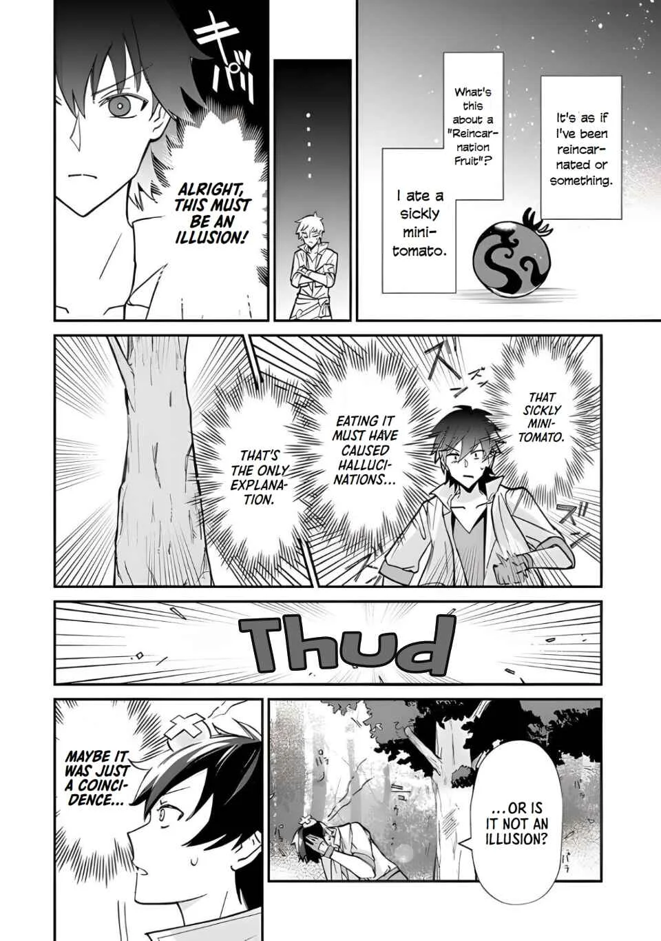 Tensei Shachiku no Cheat Saien: Ban'nou Skill to Benri na Tsukaima Yousei o Kushishitetara, Kidzukeba Tairiku Ichi no Seisan Kyoten ga Dekiteita Chapter 1: Reincarnation Fruit!!! - Page 12