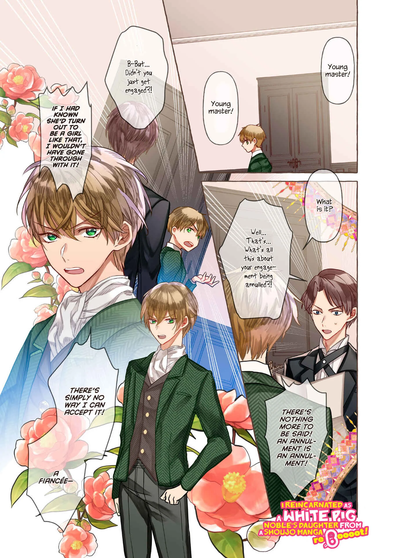 Tenseisaki ga Shoujo Manga no Shirobuta Reijou datta reBoooot! Chapter 1 - Page 1