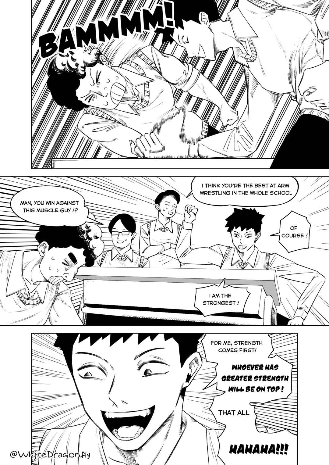 That One Classmate Makes Me Question My Own Masculinity Chapter 2: Test of strength - Page 1