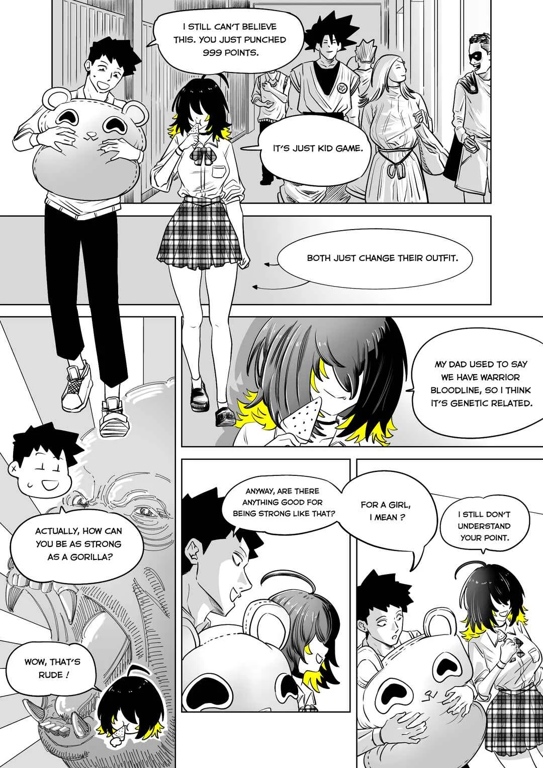 That One Classmate Makes Me Question My Own Masculinity Chapter 4: Everyone is strong - Page 1
