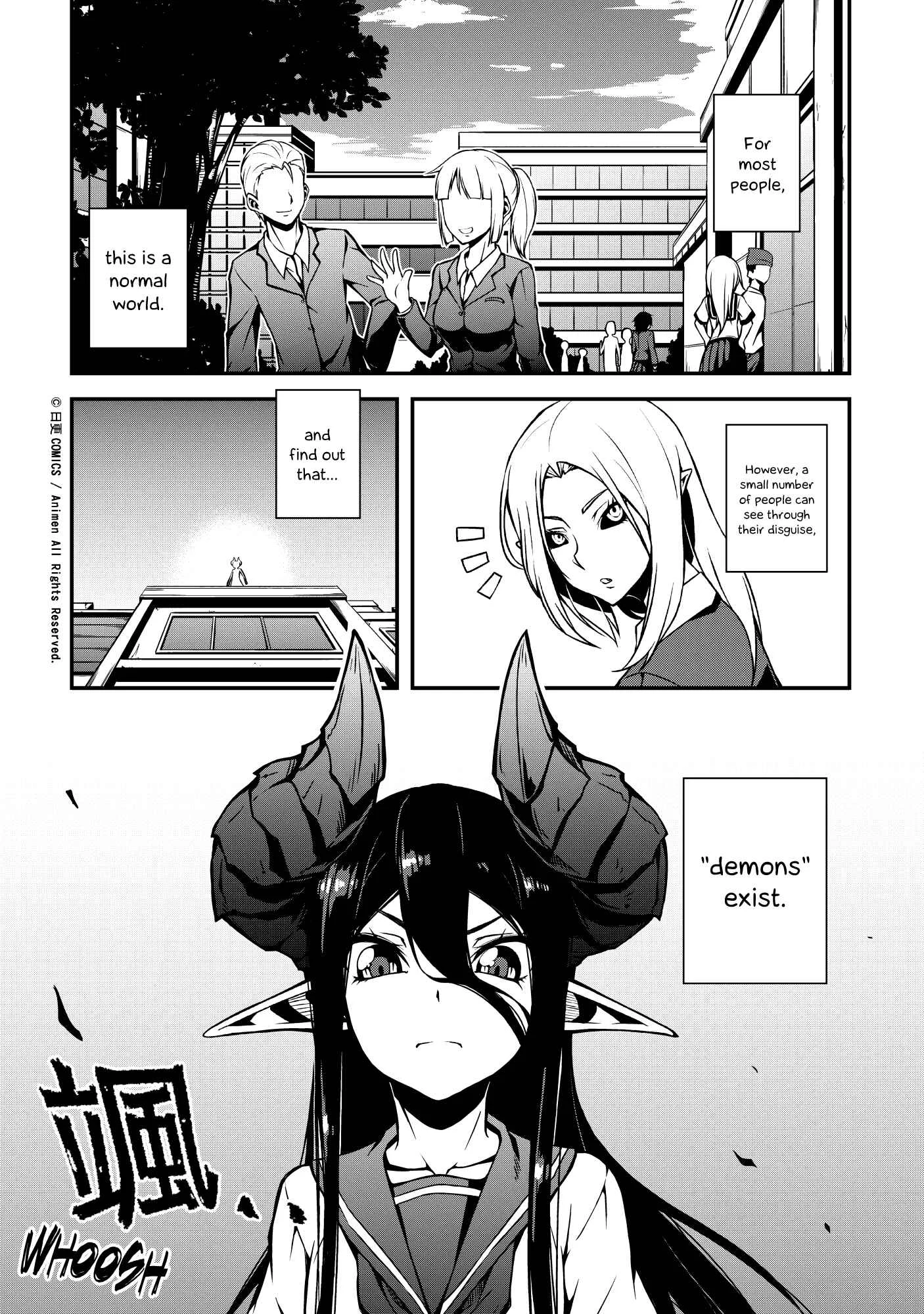 The Girl With Horns Chapter 1: The Demon Girl Has Arrived! - Page 2