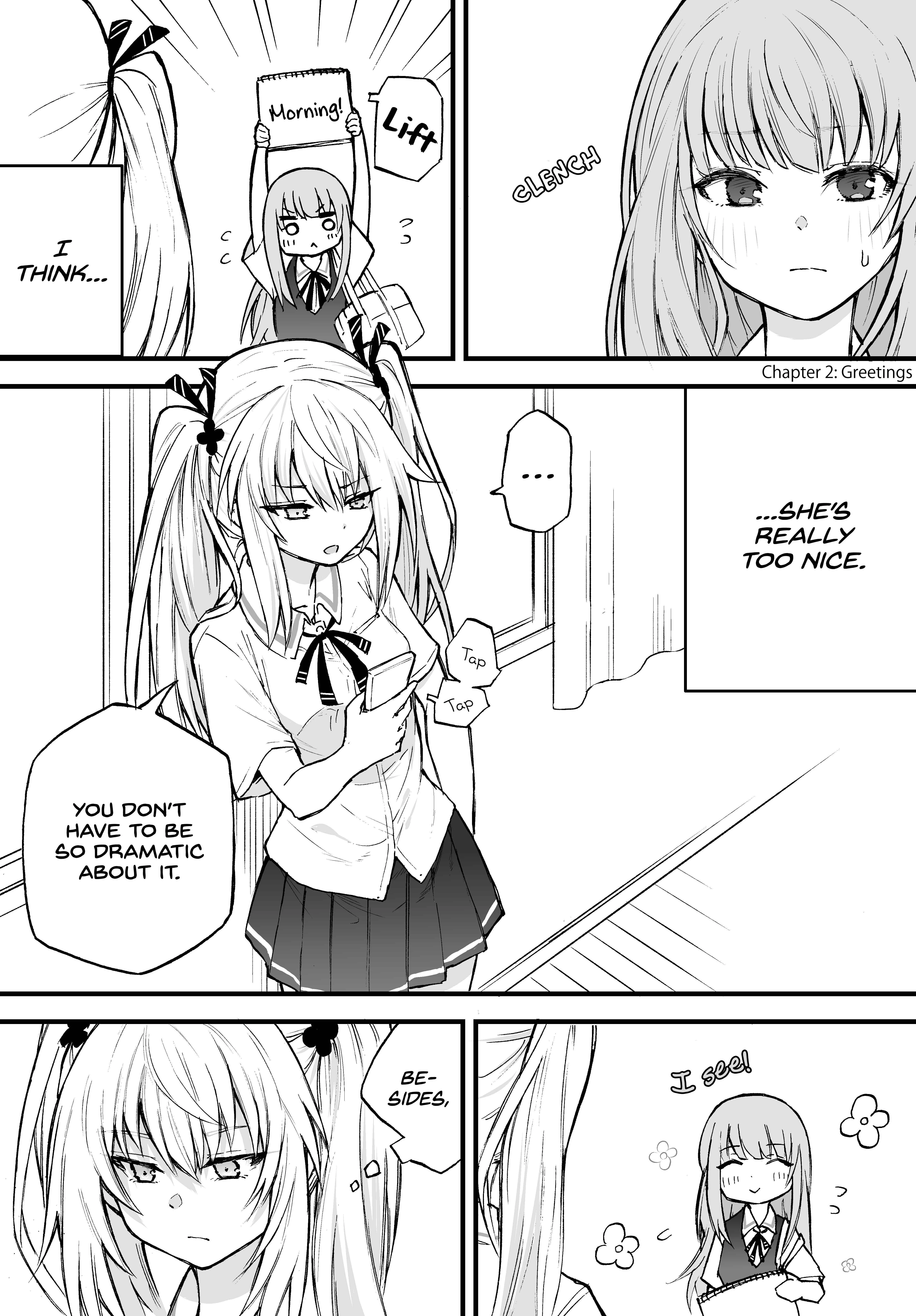 The Mute Girl and Her New Friend (Webcomic) Chapter 2: Greetings - Page 1