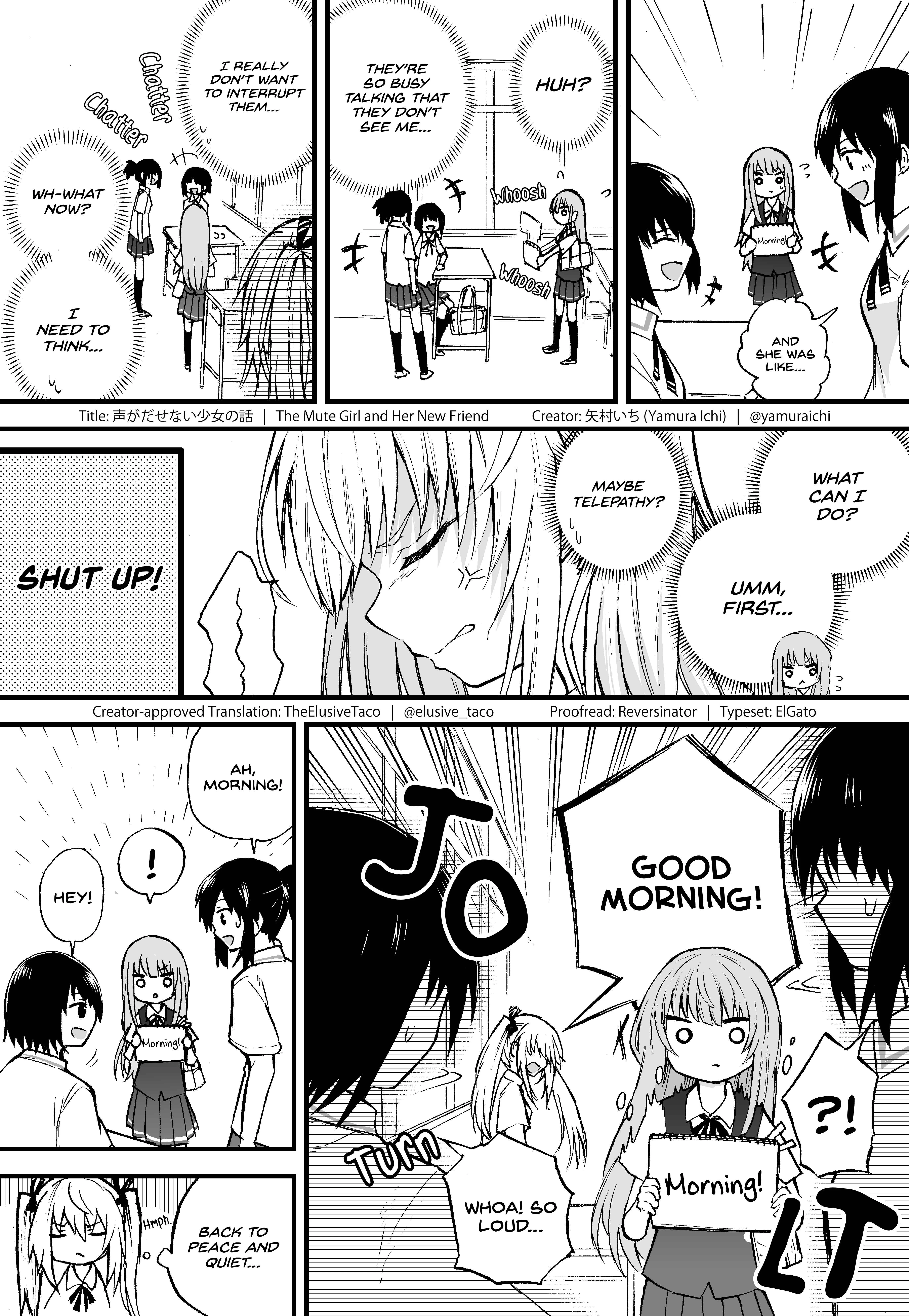 The Mute Girl and Her New Friend (Webcomic) Chapter 2: Greetings - Page 3
