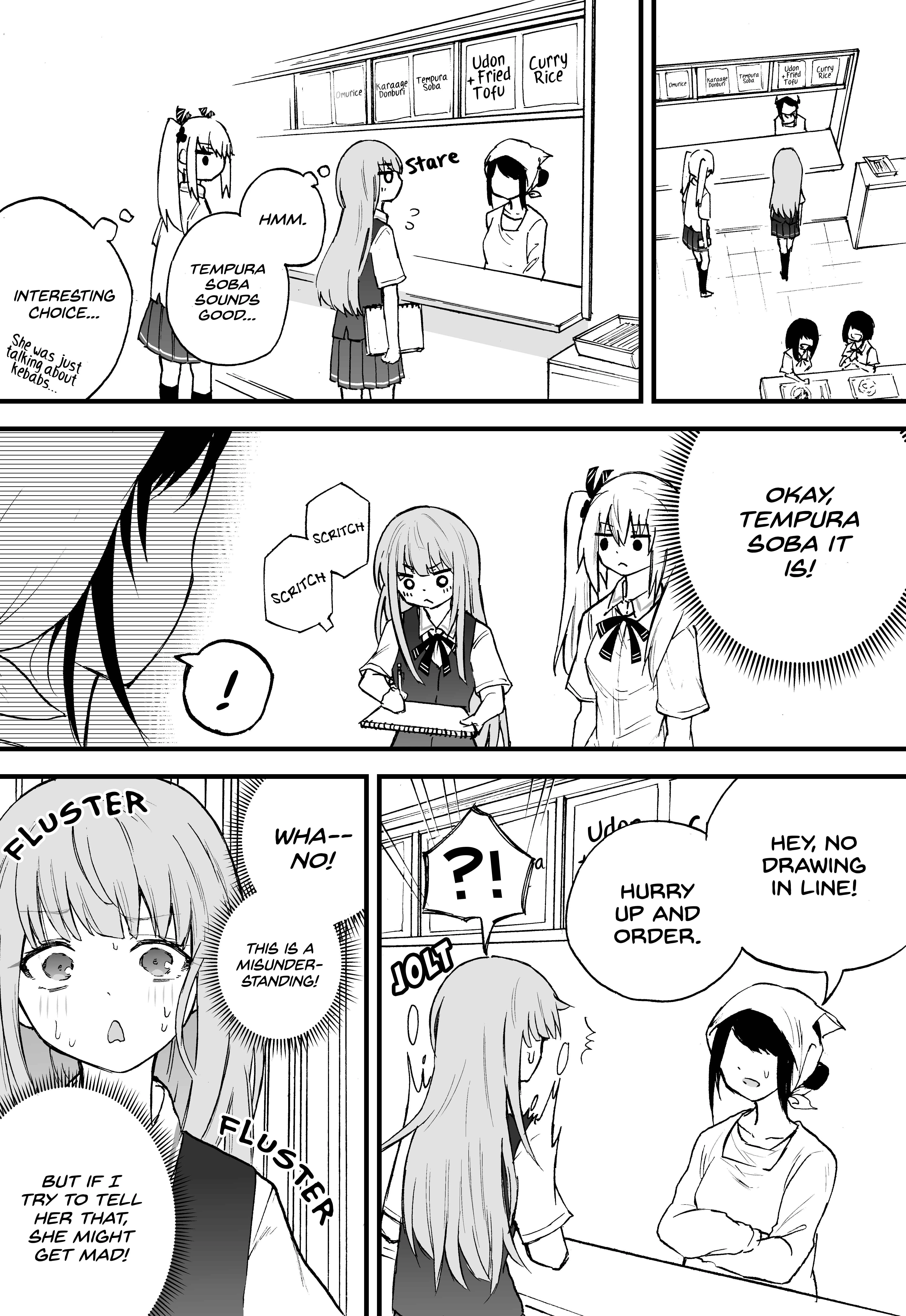 The Mute Girl and Her New Friend (Webcomic) Chapter 3: Cafeteria - Page 2