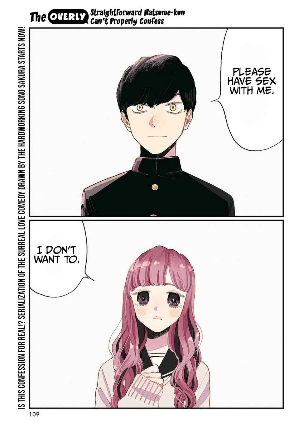 The Overly Straightforward Natsume-kun Can't Properly Confess Chapter 1: Honesty - Page 1