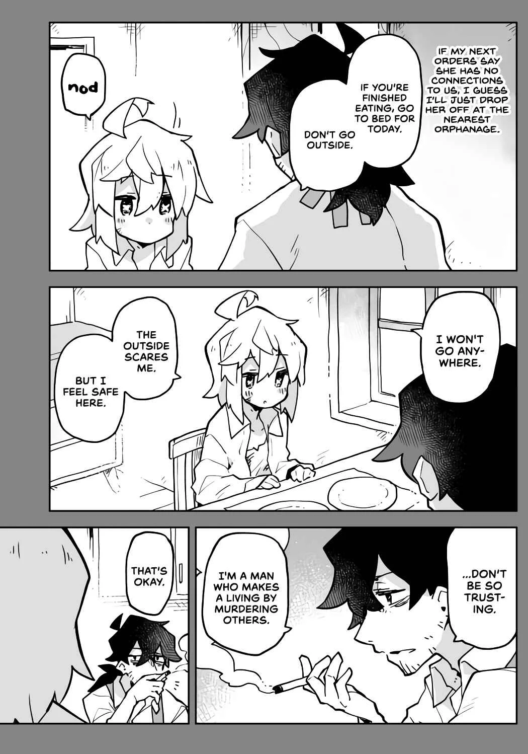 The Terrifying Hitman and the Little Girl He Took in Chapter 1 - Page 7