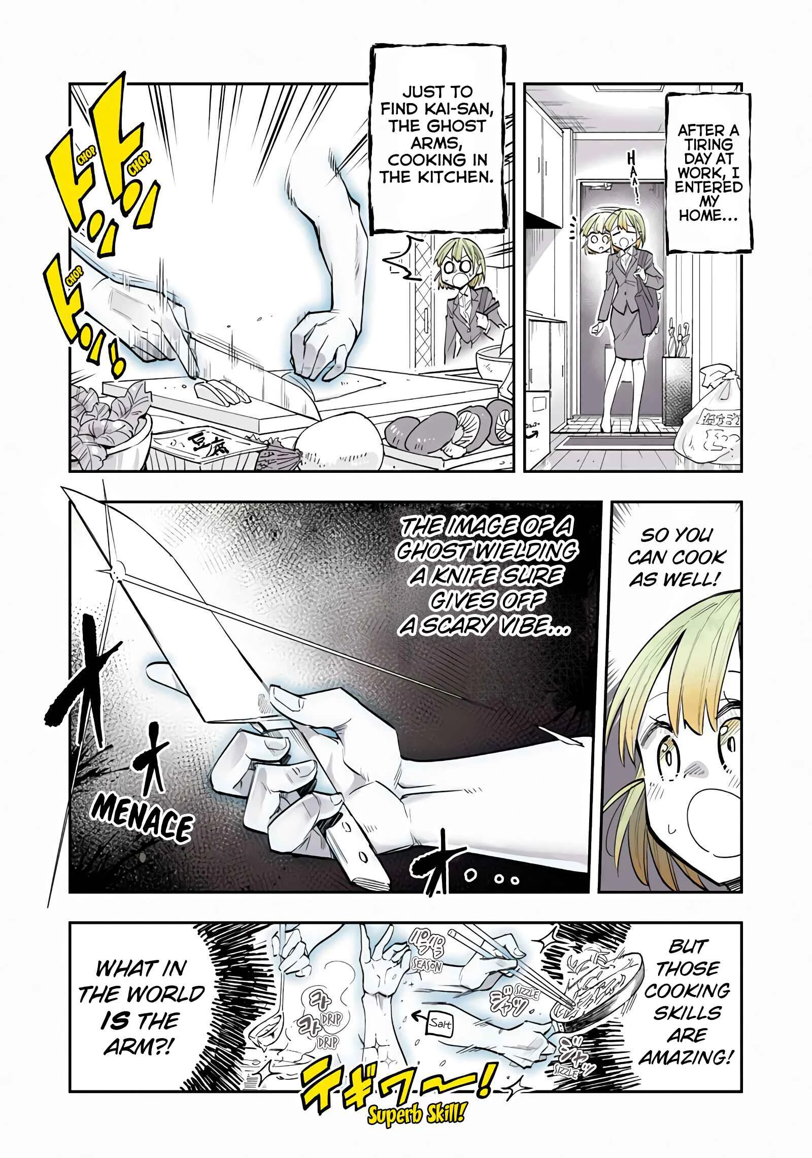 The Tired Office Lady and Ghost Arms Chapter 5 - Page 1