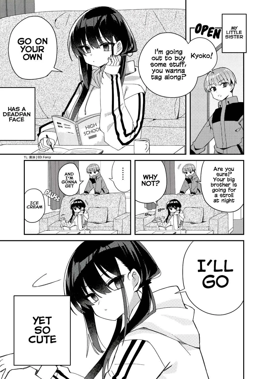 The Unrivaled Mememori-kun Chapter 3.5: Deadpan Little Sister - Page 1