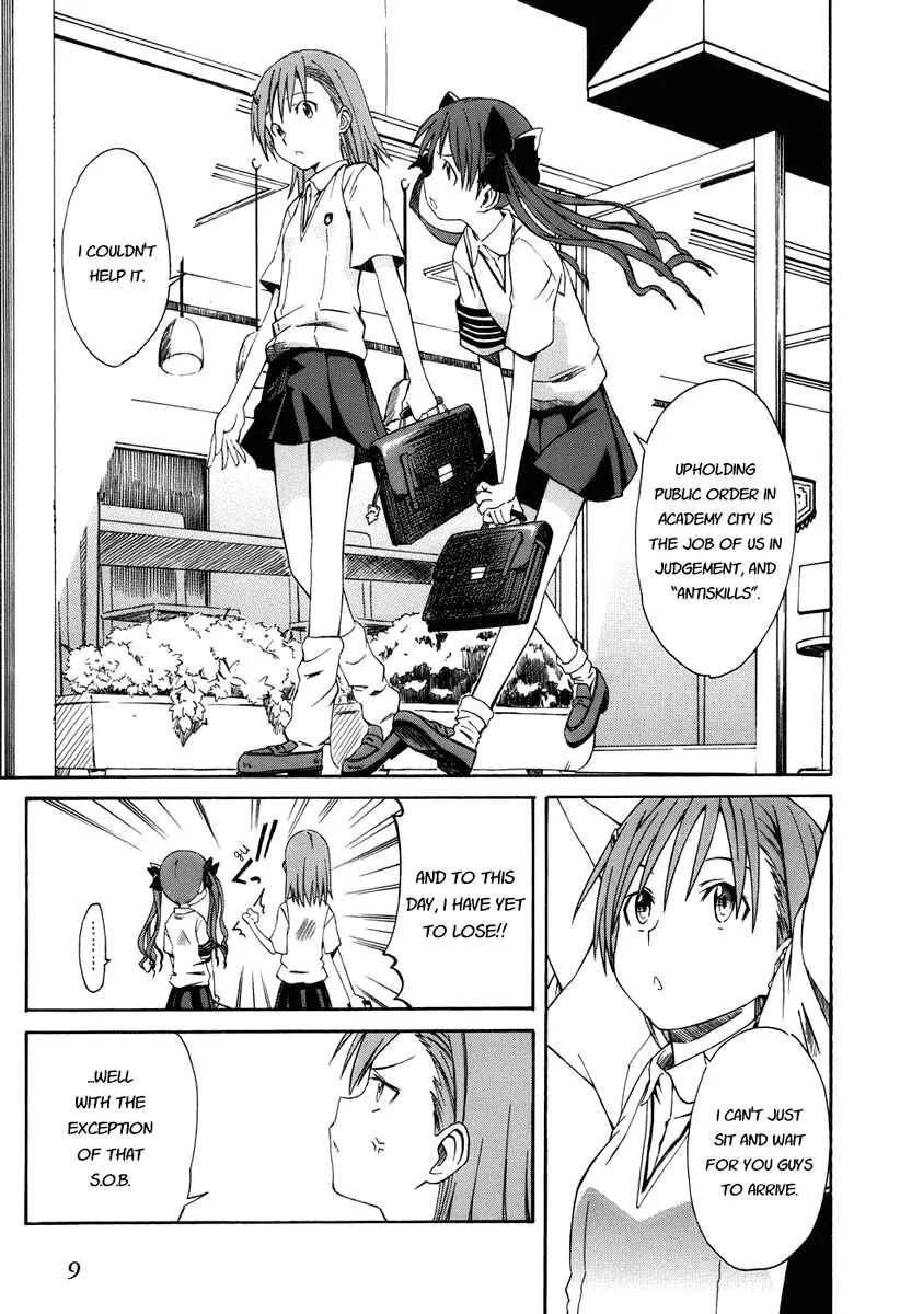 Toaru Majutsu no Index Gaiden: Toaru Kagaku no Railgun Chapter 1: July 16th - Page 12