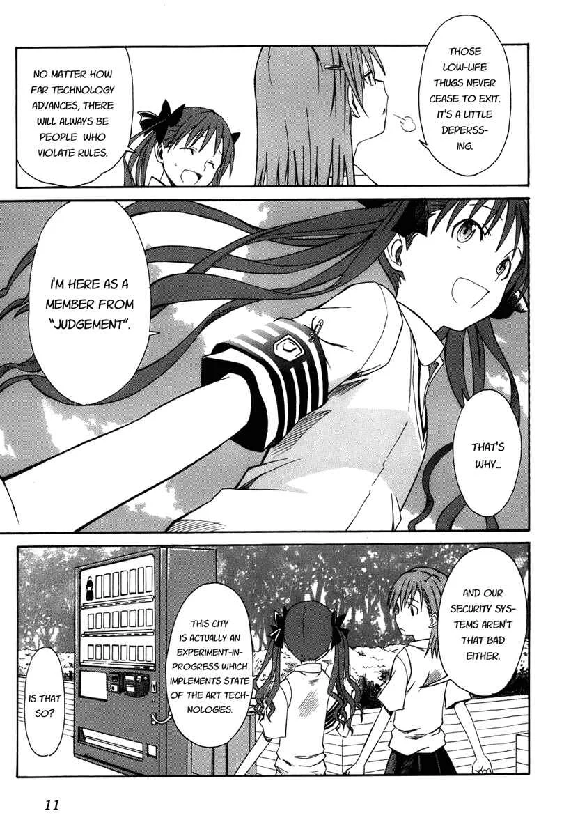 Toaru Majutsu no Index Gaiden: Toaru Kagaku no Railgun Chapter 1: July 16th - Page 14
