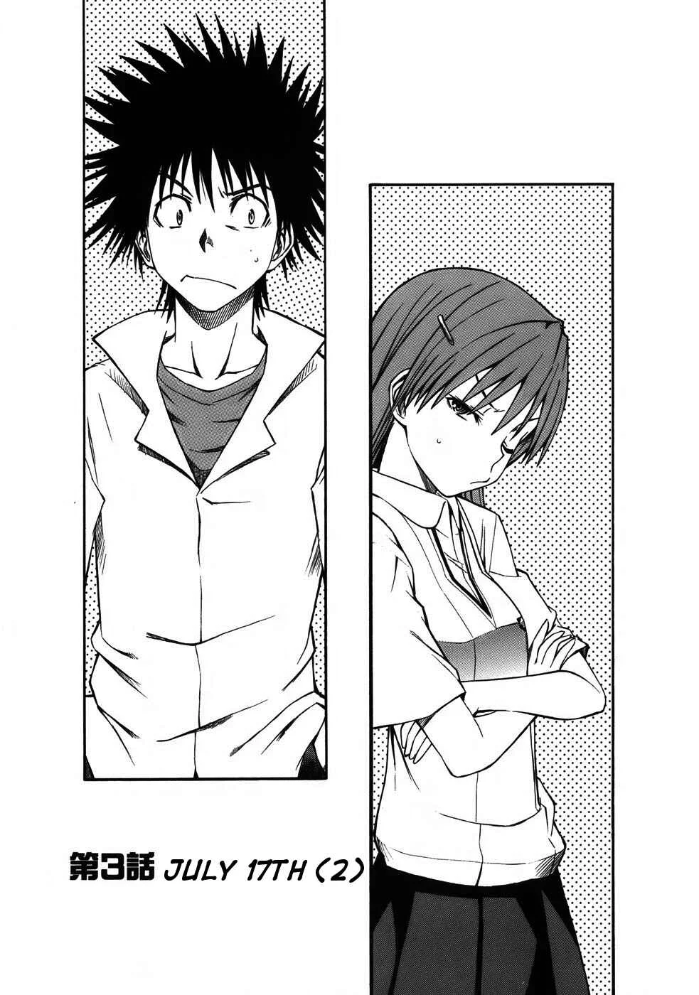 Toaru Majutsu no Index Gaiden: Toaru Kagaku no Railgun Chapter 3: July 17th, Part 2 - Page 1