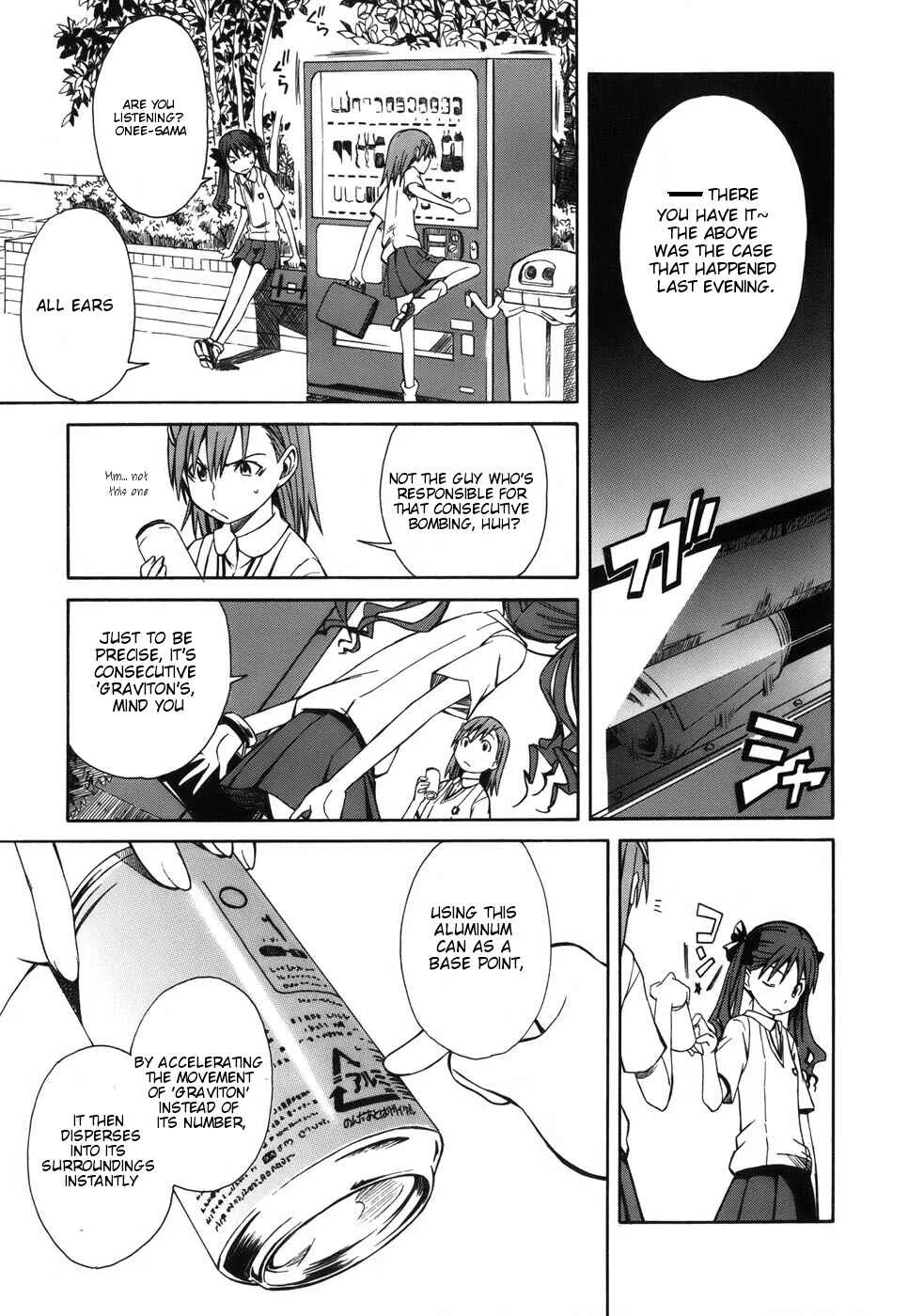 Toaru Majutsu no Index Gaiden: Toaru Kagaku no Railgun Chapter 4: July 18th, Part 1 - Page 5