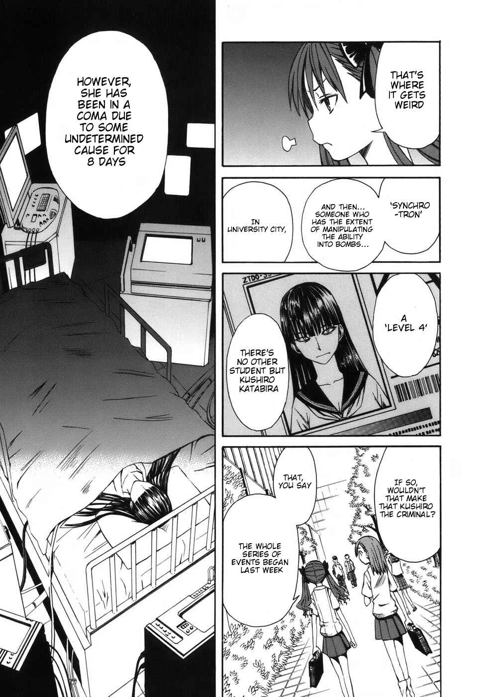 Toaru Majutsu no Index Gaiden: Toaru Kagaku no Railgun Chapter 4: July 18th, Part 1 - Page 7