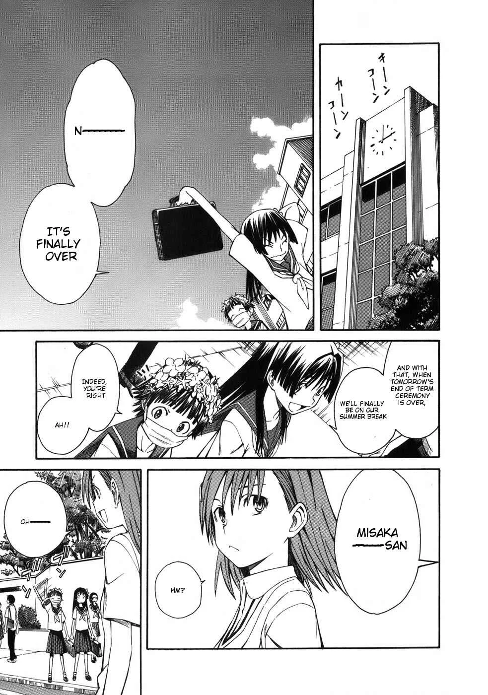 Toaru Majutsu no Index Gaiden: Toaru Kagaku no Railgun Chapter 4: July 18th, Part 1 - Page 15