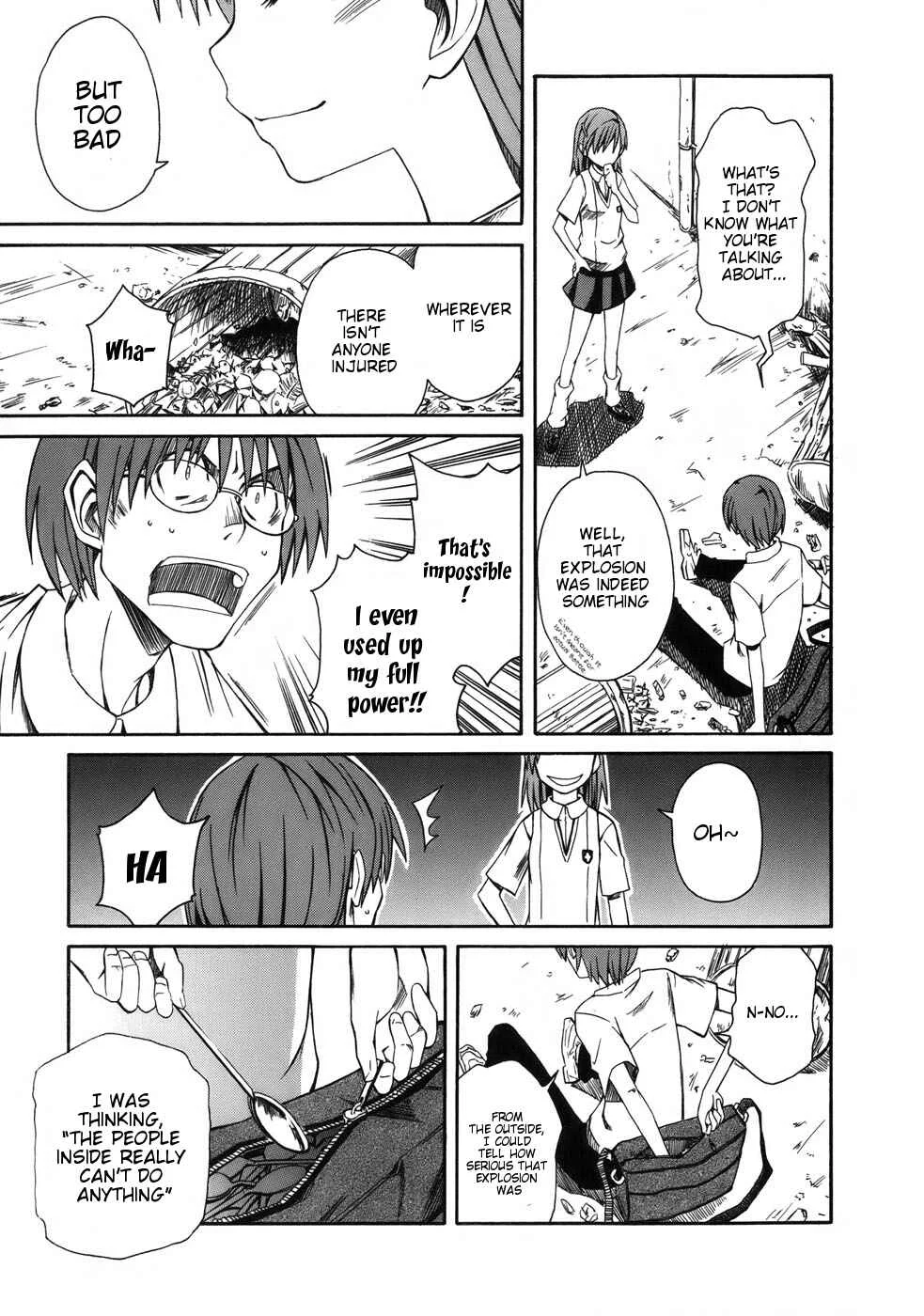 Toaru Majutsu no Index Gaiden: Toaru Kagaku no Railgun Chapter 5: July 18th, Part 2 - Page 19