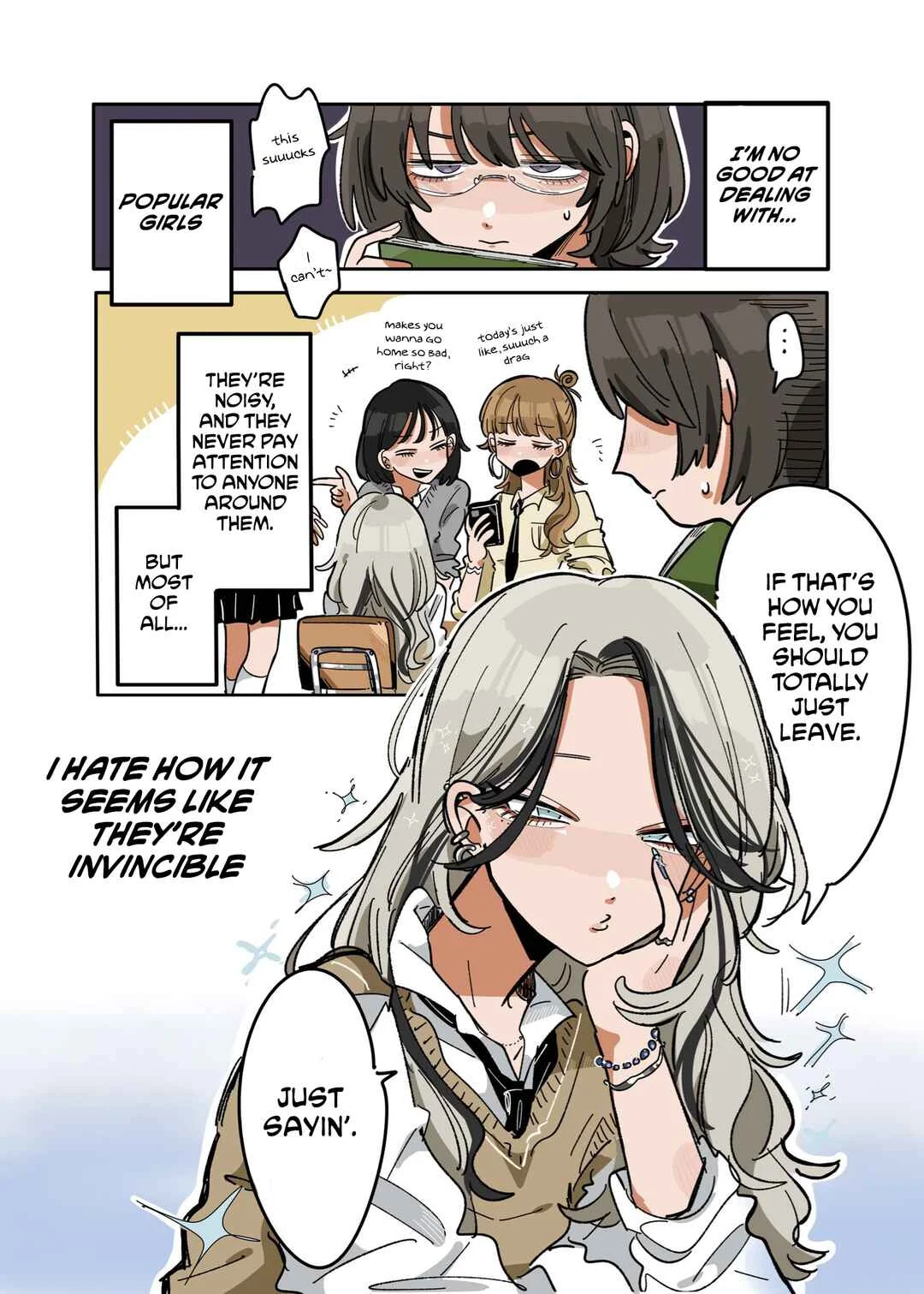 Toku no Takasa ga Afure Deru Ikemen Gyaru no Hanashi Chapter 1: Chapter 1 - Page 1