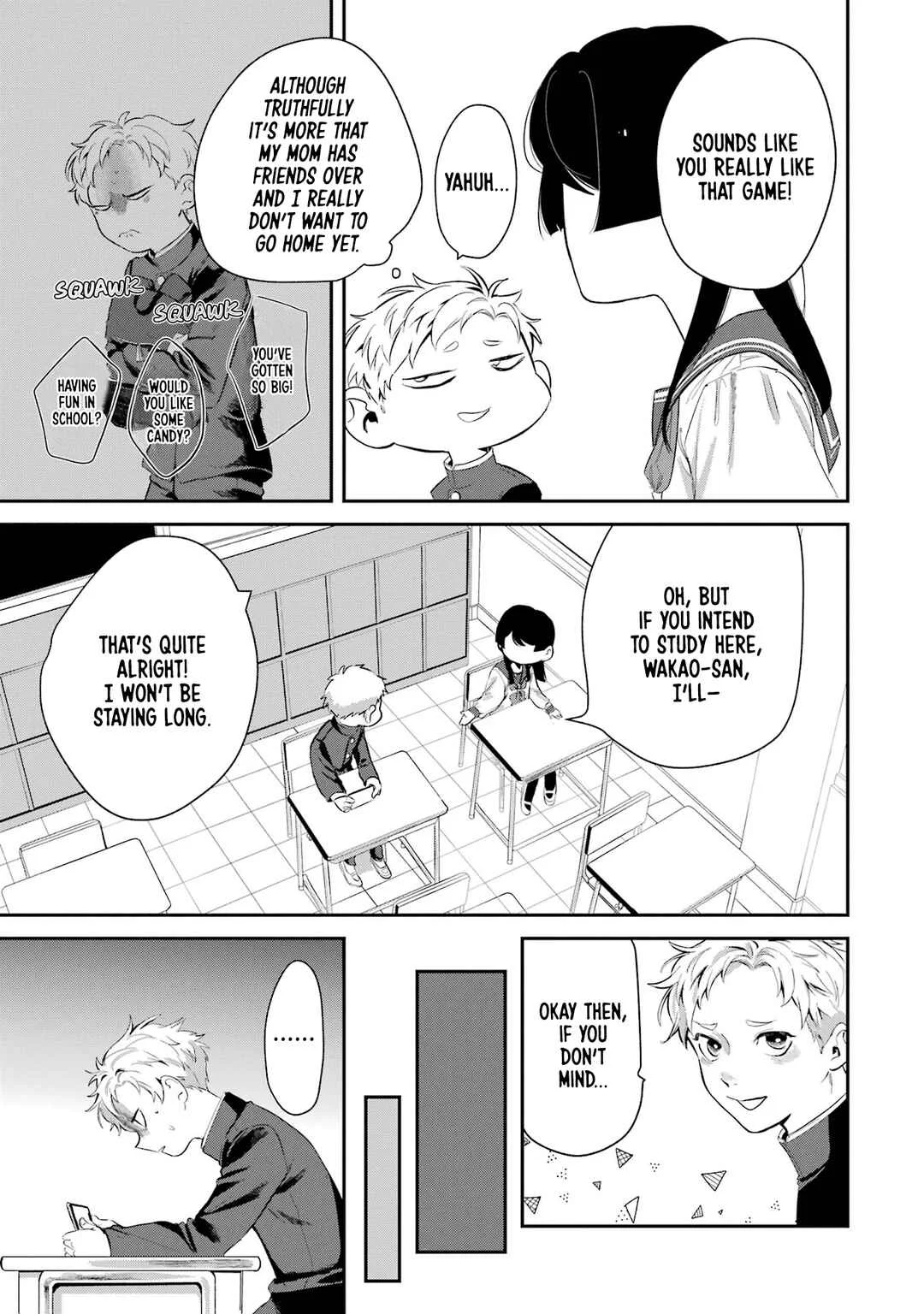 Tonari no Wakao-san wa Miesou de Mienai Chapter 5: Youth is after school? - Page 3