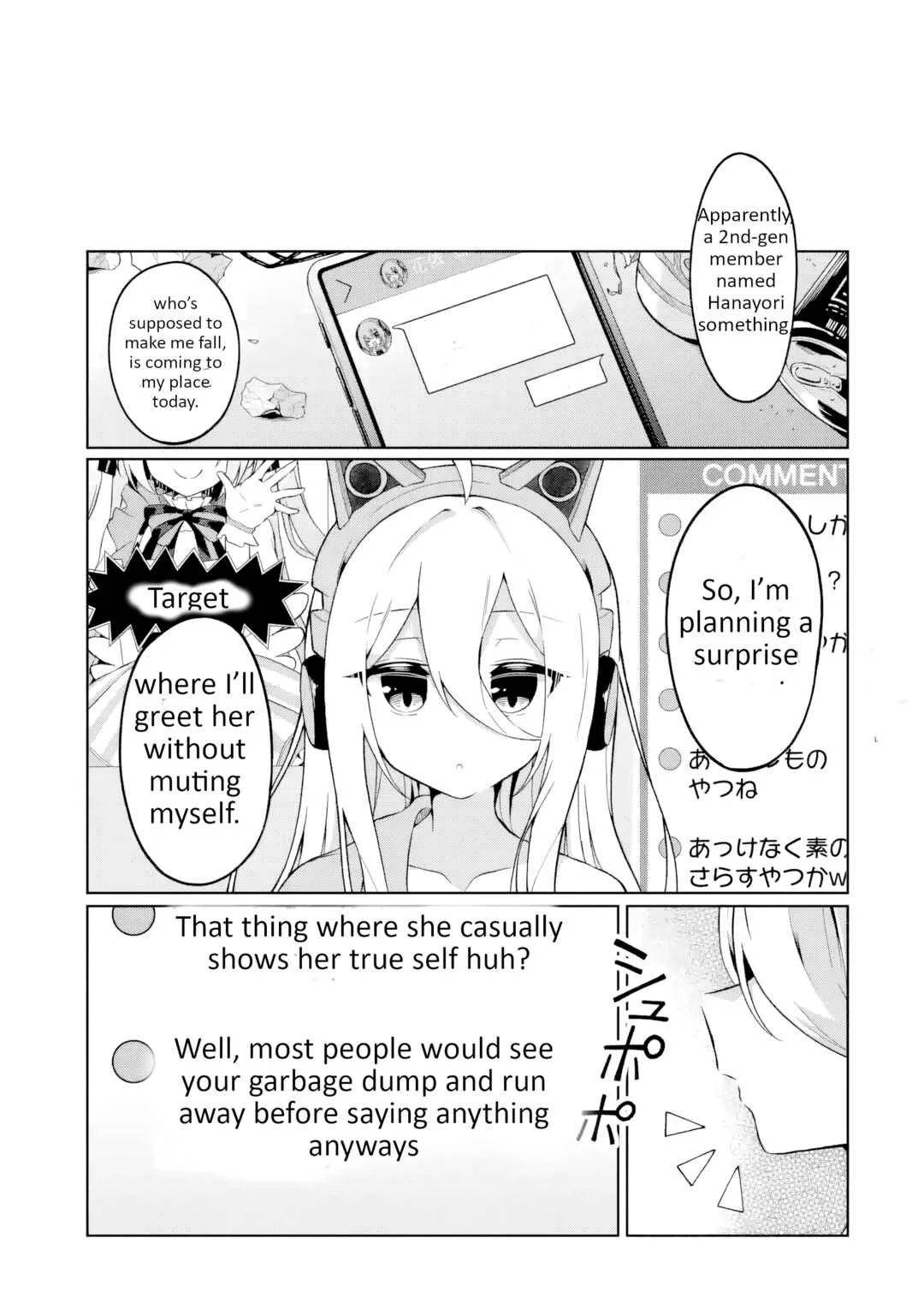 TS Tenseishita Watashi ga Shozokusuru VTuber Jimusho no Liver o Zenin Otoshi ni Iku Hanashi Chapter 2: Mesugaki (Bratty Girl) VTuber, Character Falling Apart, #HanayoriMama - Page 7