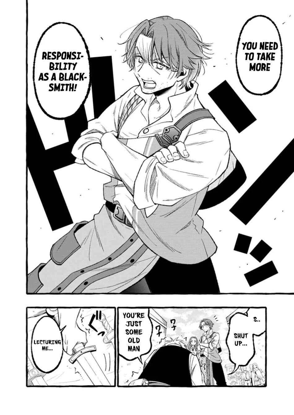 Tsuihou Sareta Ossan Kajishi, Nazeka Densetsu no Daimyouko ni Naru ~Mukashi Omocha no Buki o Tsukutteageta Kodomotachi ga Zenin Eiyuu ni Natteita~ Chapter 1 - Page 14