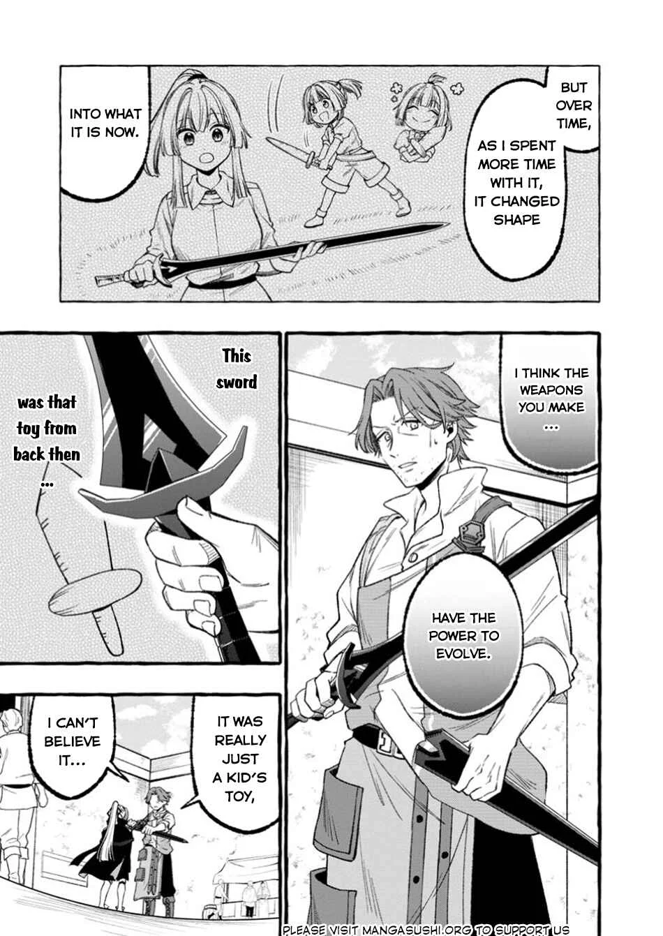Tsuihou Sareta Ossan Kajishi, Nazeka Densetsu no Daimyouko ni Naru ~Mukashi Omocha no Buki o Tsukutteageta Kodomotachi ga Zenin Eiyuu ni Natteita~ Chapter 1 - Page 24