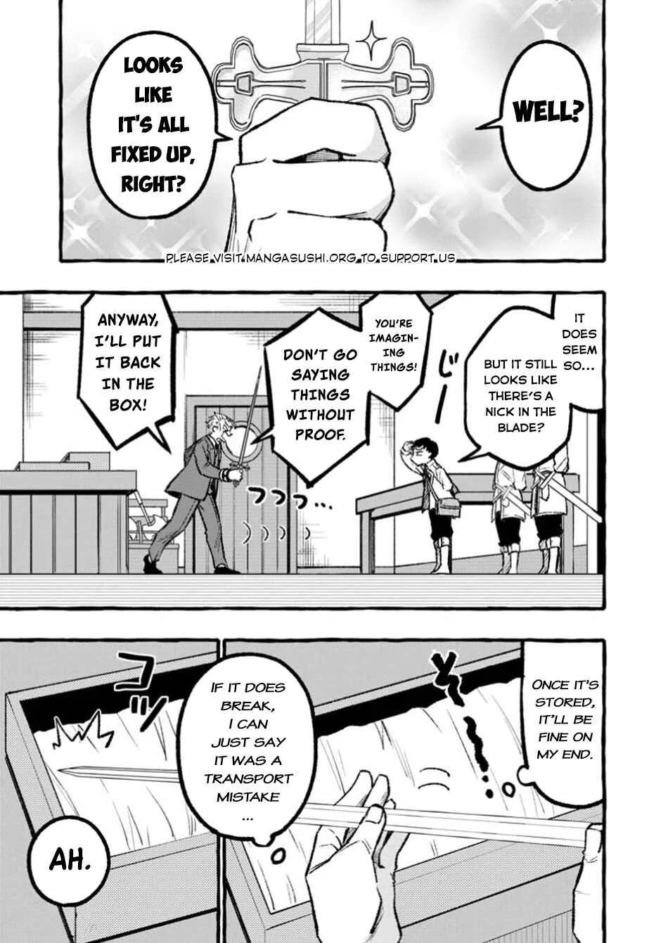 Tsuihou Sareta Ossan Kajishi, Nazeka Densetsu no Daimyouko ni Naru ~Mukashi Omocha no Buki o Tsukutteageta Kodomotachi ga Zenin Eiyuu ni Natteita~ Chapter 2.2 - Page 6