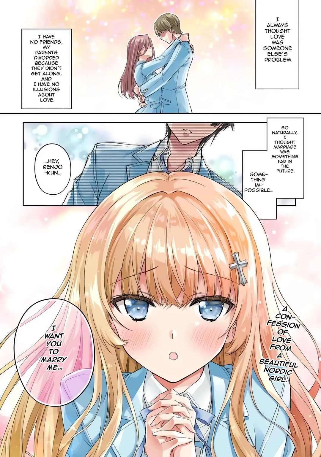 Tsundere Hokuou Bishoujo no Classmate ga, Kon'yakusha ni natta Totan ni Dere Ippentou ni Natteshimatta Ken ni tsuite Chapter 1: I Want You to Be My Fiancée! - Page 2