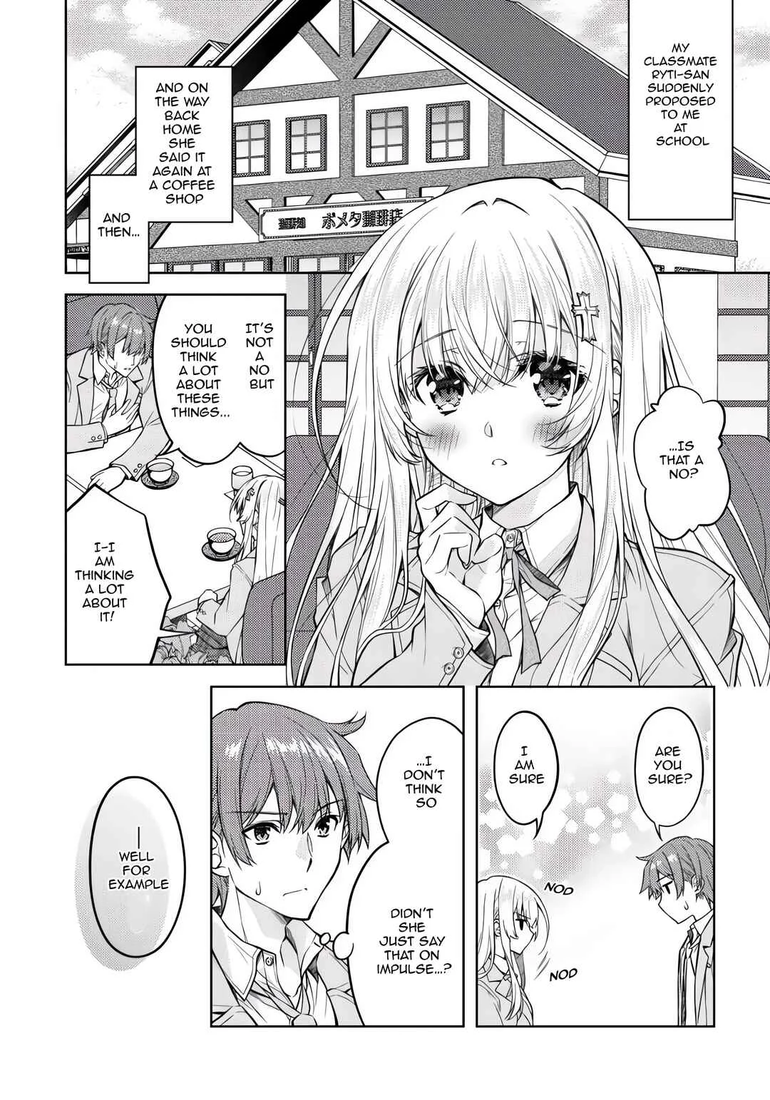 Tsundere Hokuou Bishoujo no Classmate ga, Kon'yakusha ni natta Totan ni Dere Ippentou ni Natteshimatta Ken ni tsuite Chapter 3: You Said You Wanted to Have a Child with Me! - Page 2