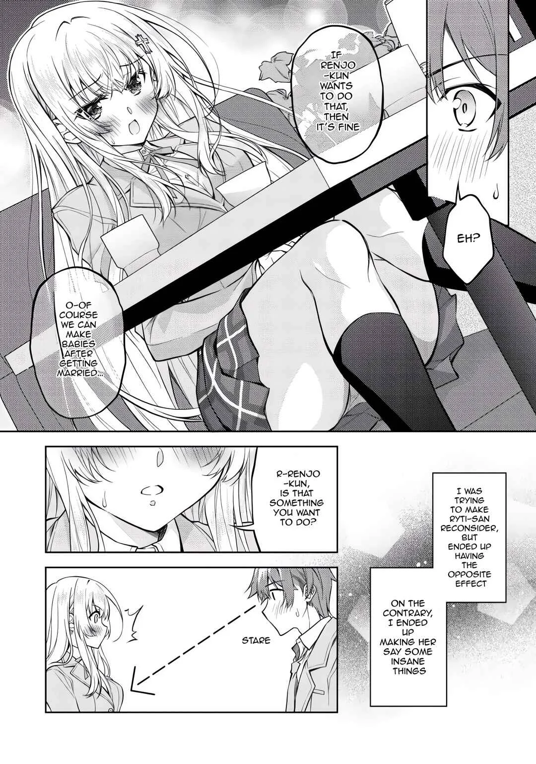 Tsundere Hokuou Bishoujo no Classmate ga, Kon'yakusha ni natta Totan ni Dere Ippentou ni Natteshimatta Ken ni tsuite Chapter 3: You Said You Wanted to Have a Child with Me! - Page 4