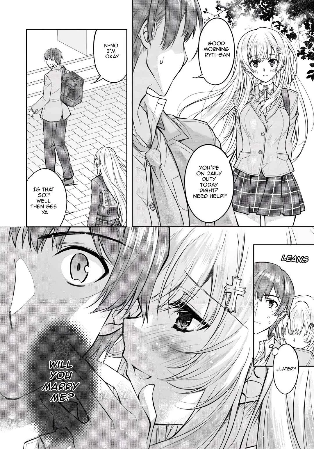 Tsundere Hokuou Bishoujo no Classmate ga, Kon'yakusha ni natta Totan ni Dere Ippentou ni Natteshimatta Ken ni tsuite Chapter 3: You Said You Wanted to Have a Child with Me! - Page 12