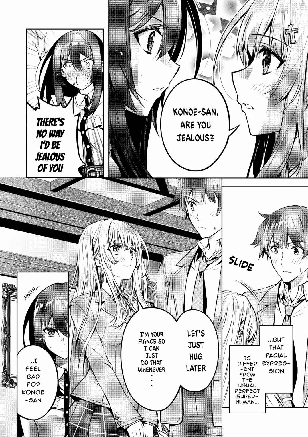 Tsundere Hokuou Bishoujo no Classmate ga, Kon'yakusha ni natta Totan ni Dere Ippentou ni Natteshimatta Ken ni tsuite Chapter 5: I wouldn’t mind if Renjo-kun did anything to me - Page 4