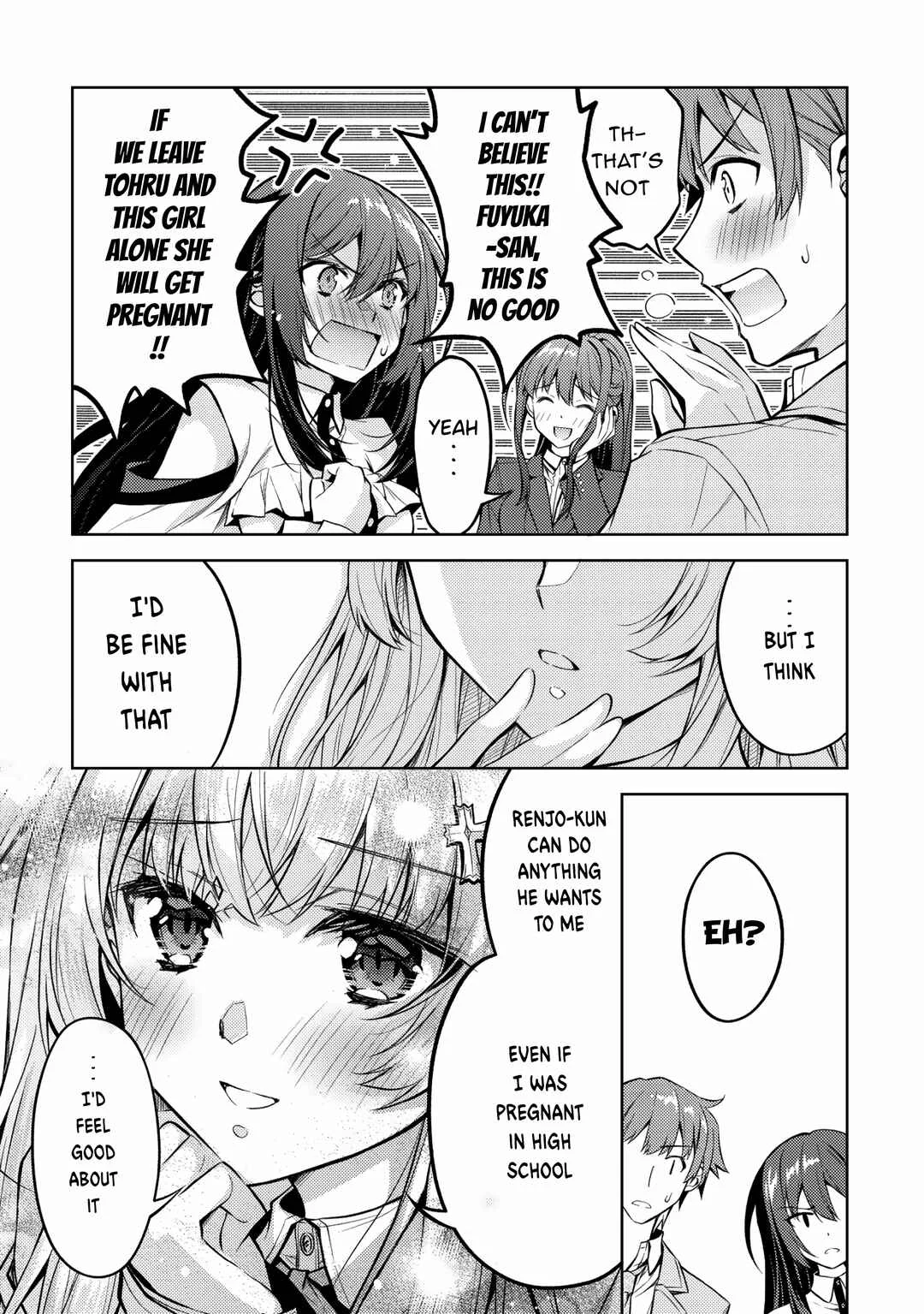 Tsundere Hokuou Bishoujo no Classmate ga, Kon'yakusha ni natta Totan ni Dere Ippentou ni Natteshimatta Ken ni tsuite Chapter 5: I wouldn’t mind if Renjo-kun did anything to me - Page 13