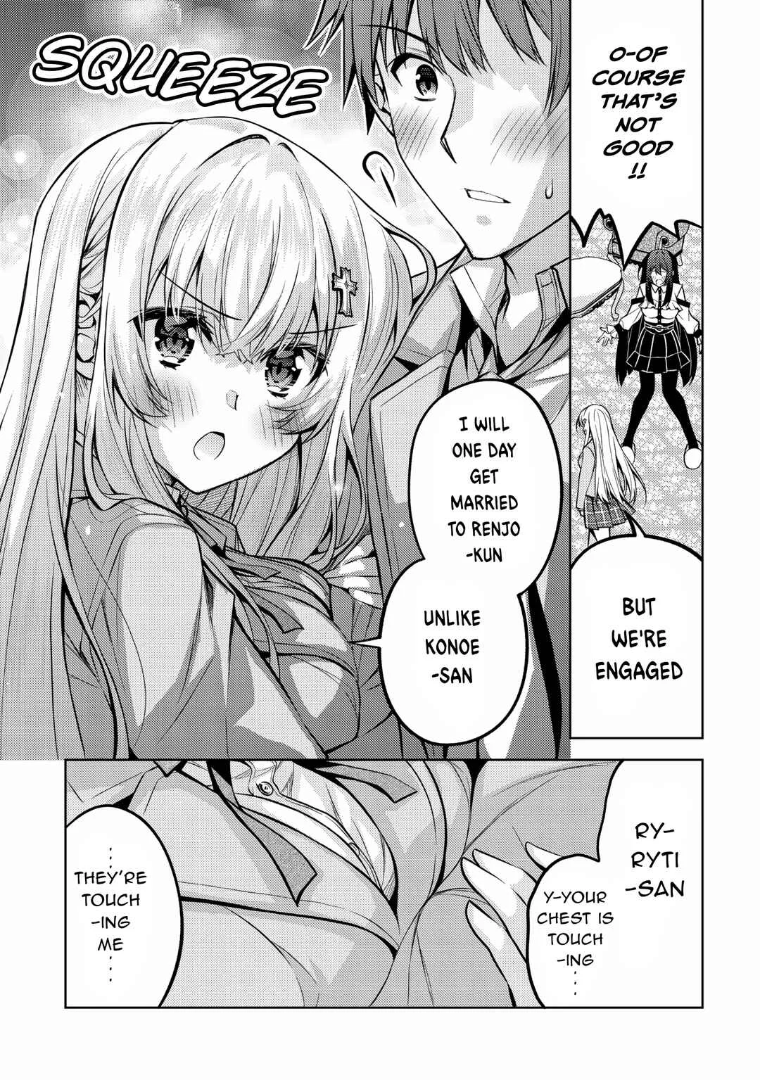 Tsundere Hokuou Bishoujo no Classmate ga, Kon'yakusha ni natta Totan ni Dere Ippentou ni Natteshimatta Ken ni tsuite Chapter 5: I wouldn’t mind if Renjo-kun did anything to me - Page 14