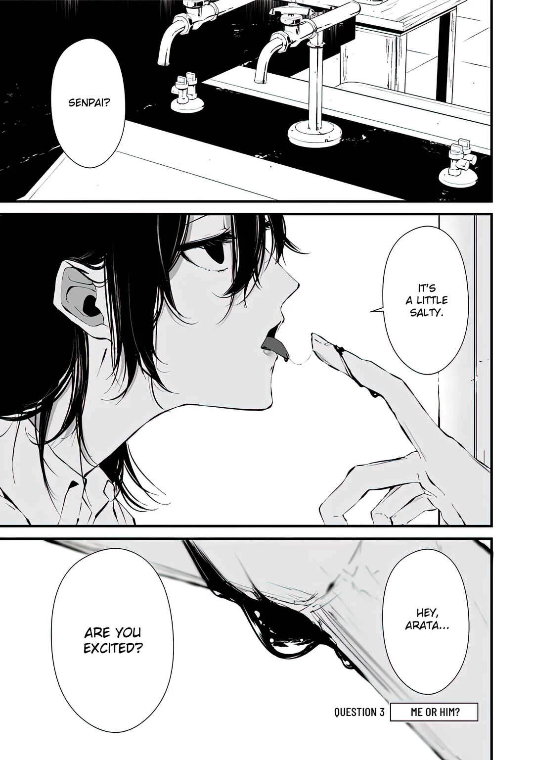 Tsurenai Hodo Aokute Azatoi Kurai ni Akai Chapter 3: Q3: Me or Him? - Page 1